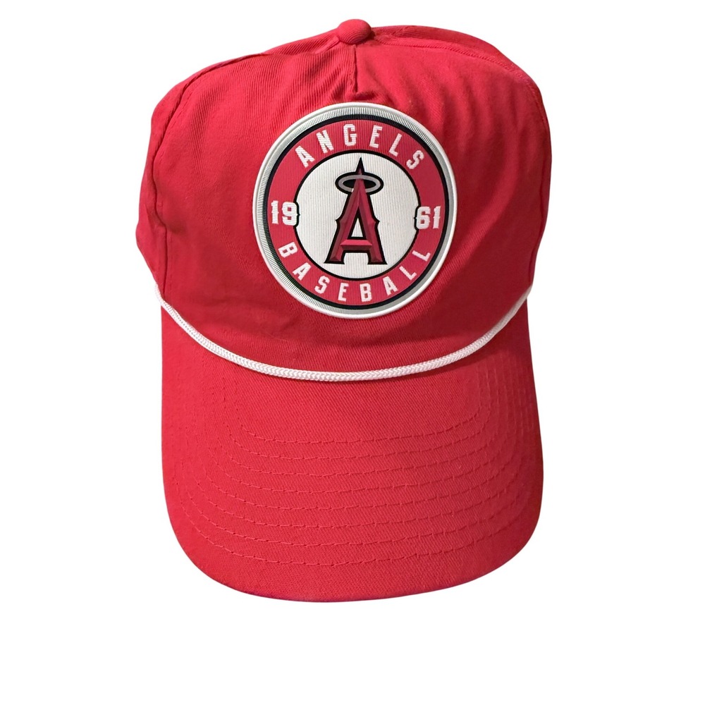 Los Angeles Angels Baseball Cap Red Nitto Sixth Man Promotions Snapback